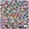 BeadTin Luminous 7mm Coin Plastic Alpha Beads - Colored Celestial (250pcs)